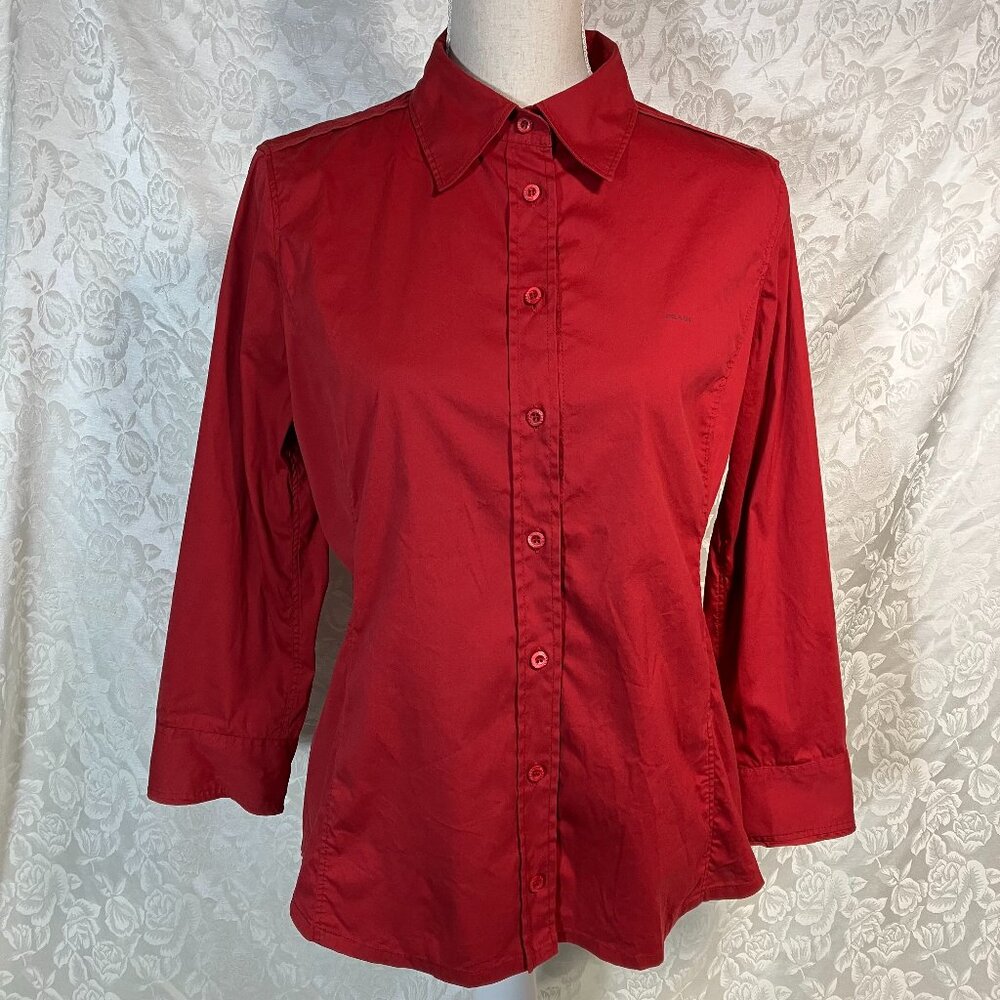 Prada Red Button-Down Shirt